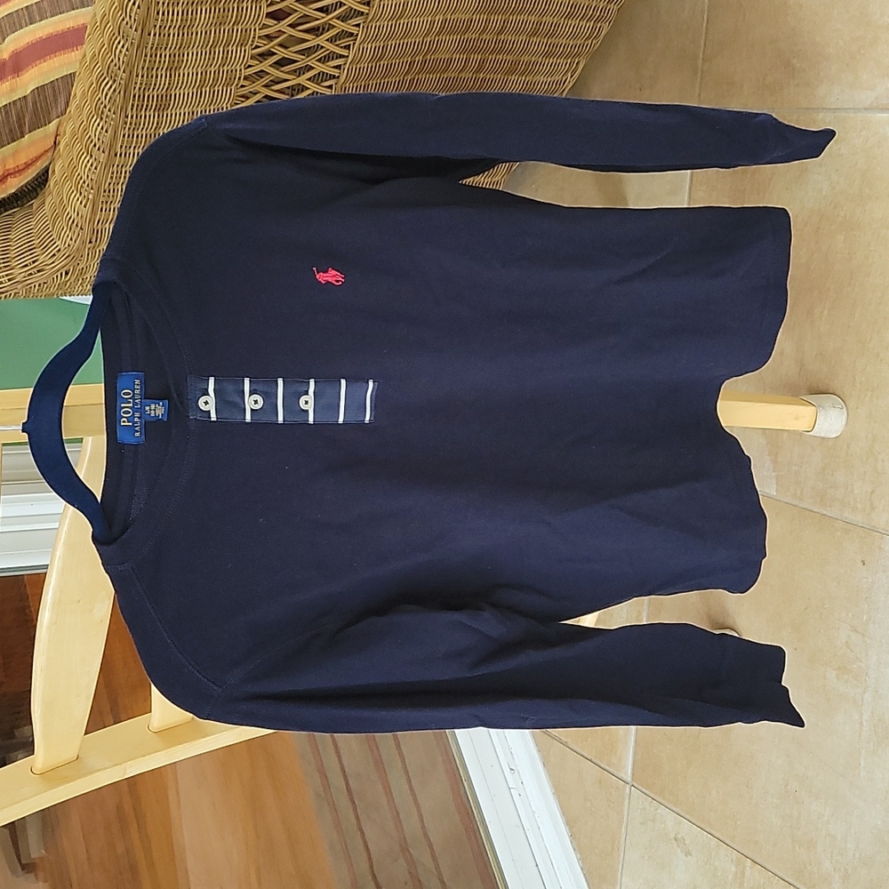 Polo ralph lauren navy henley large